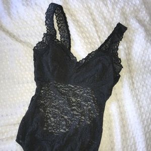 Open Back Lace Bodysuit